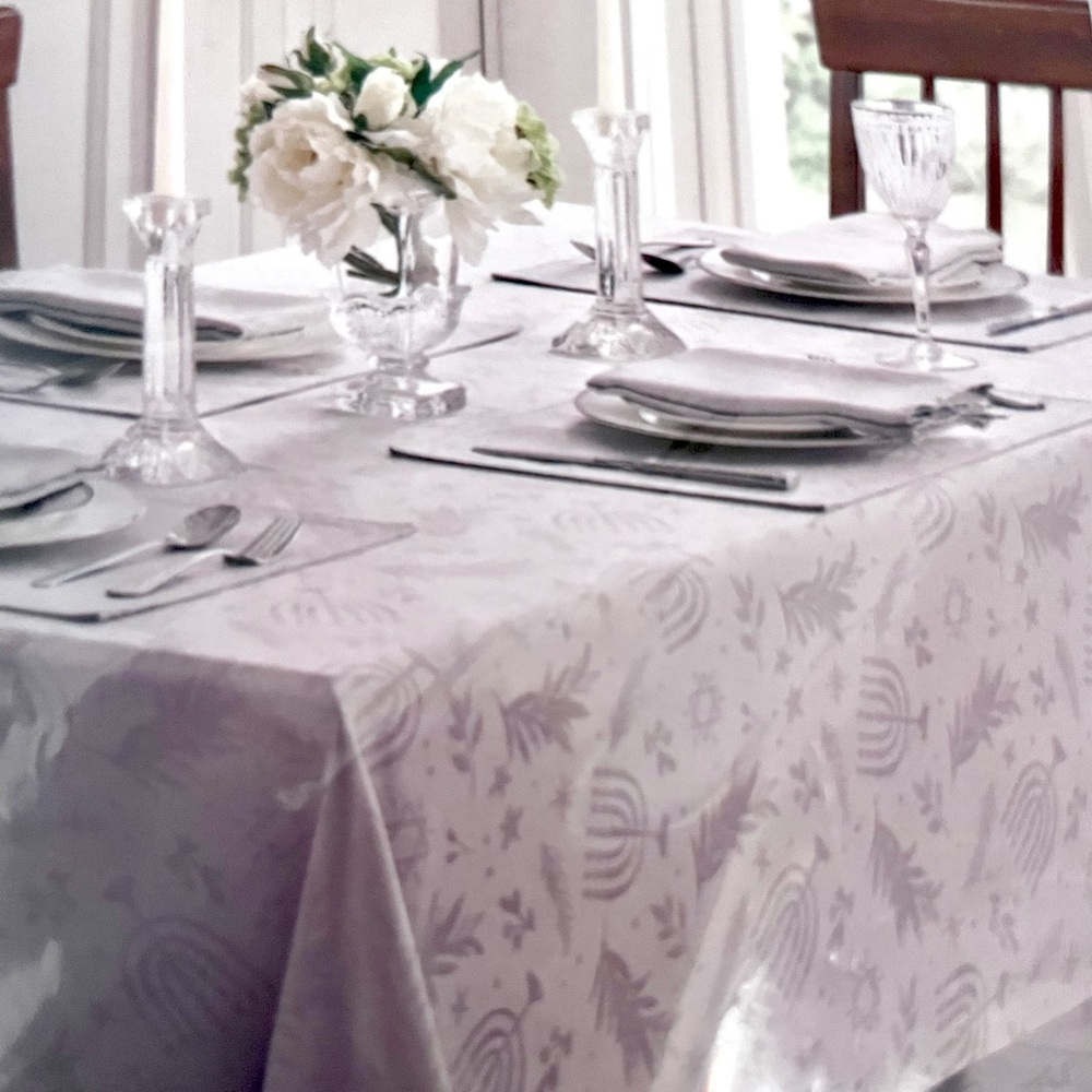 β‘οΈπBeautiful, classic Waterford Festival of Lights Oblong Tablecloth! NWTβ¨